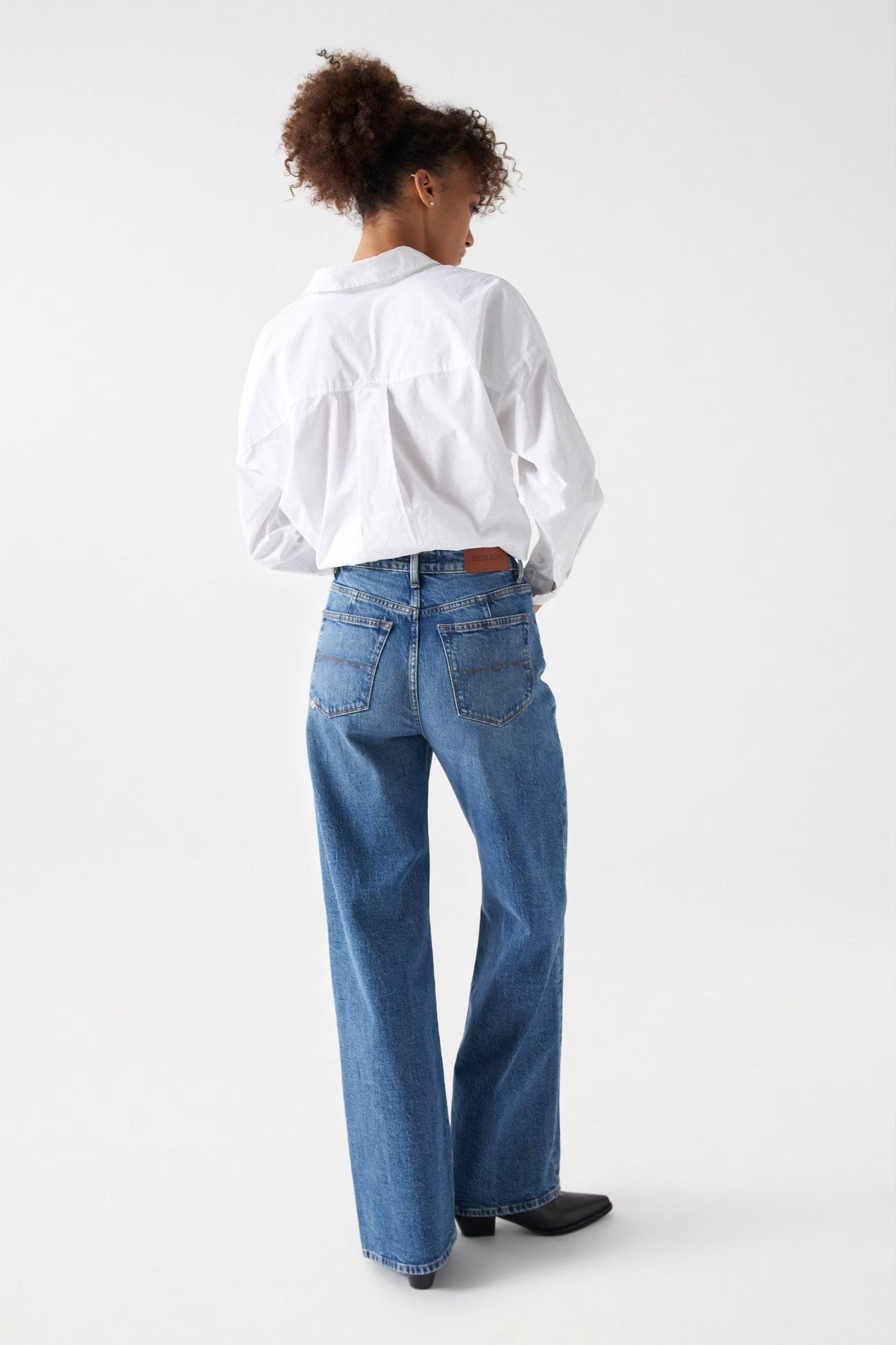 Vaqueros Salsa Jeans True Wide - ECRU