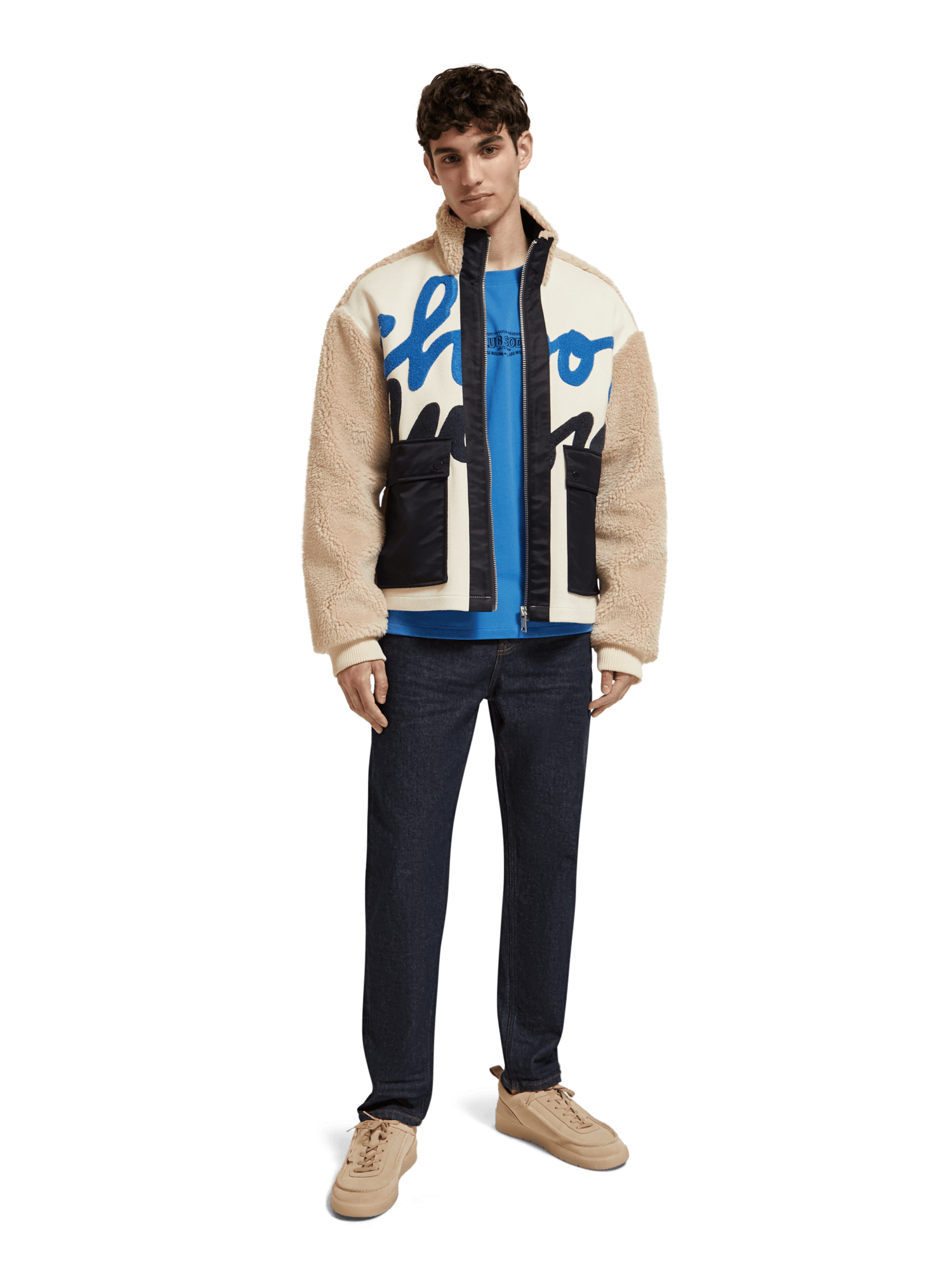 Vaqueros Scotch & Soda The Drop Regular Tapered Deep Ink - ECRU