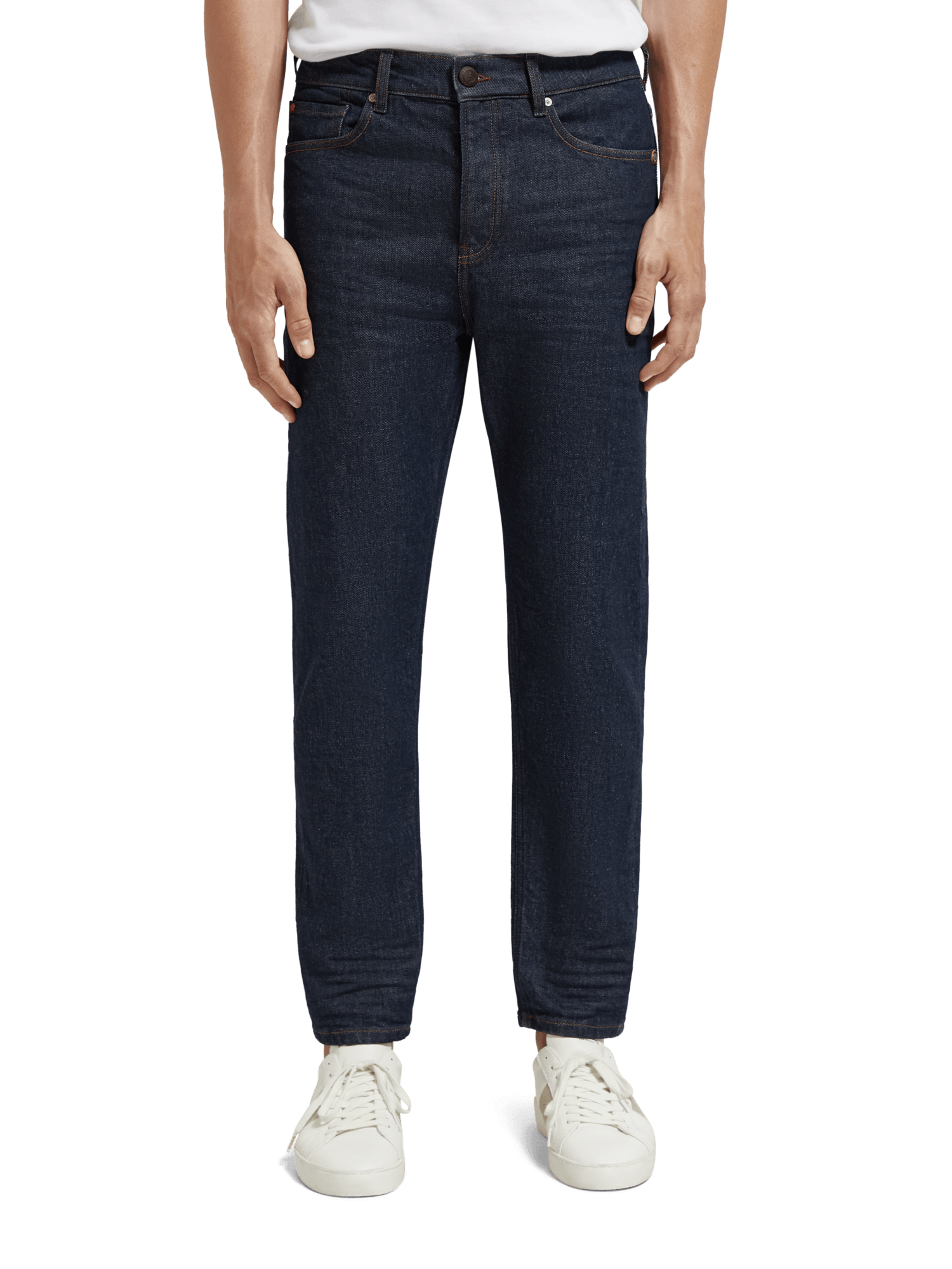 Vaqueros Scotch & Soda The Drop Regular Tapered Deep Ink - ECRU