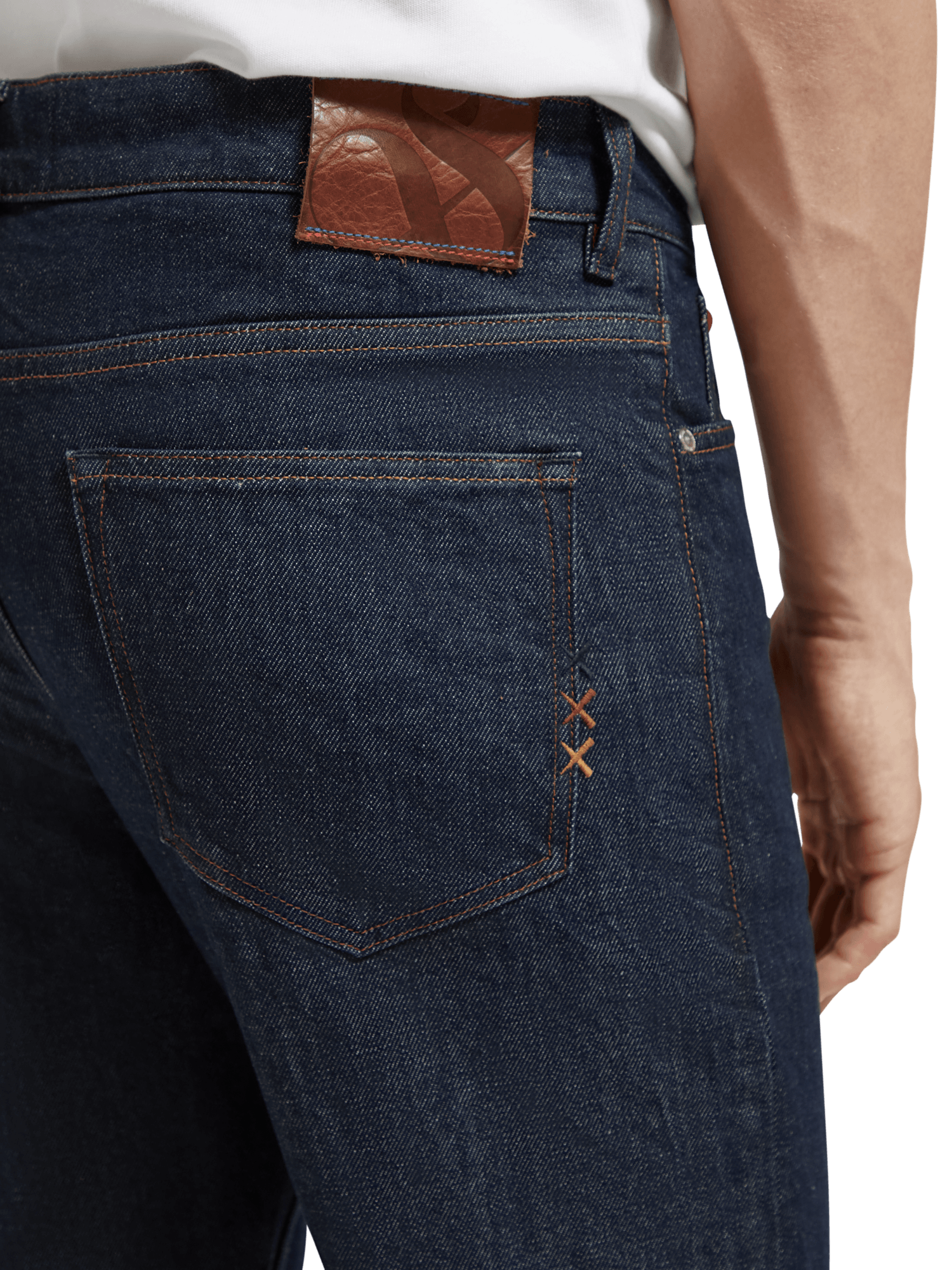 Vaqueros Scotch & Soda The Drop Regular Tapered Deep Ink - ECRU