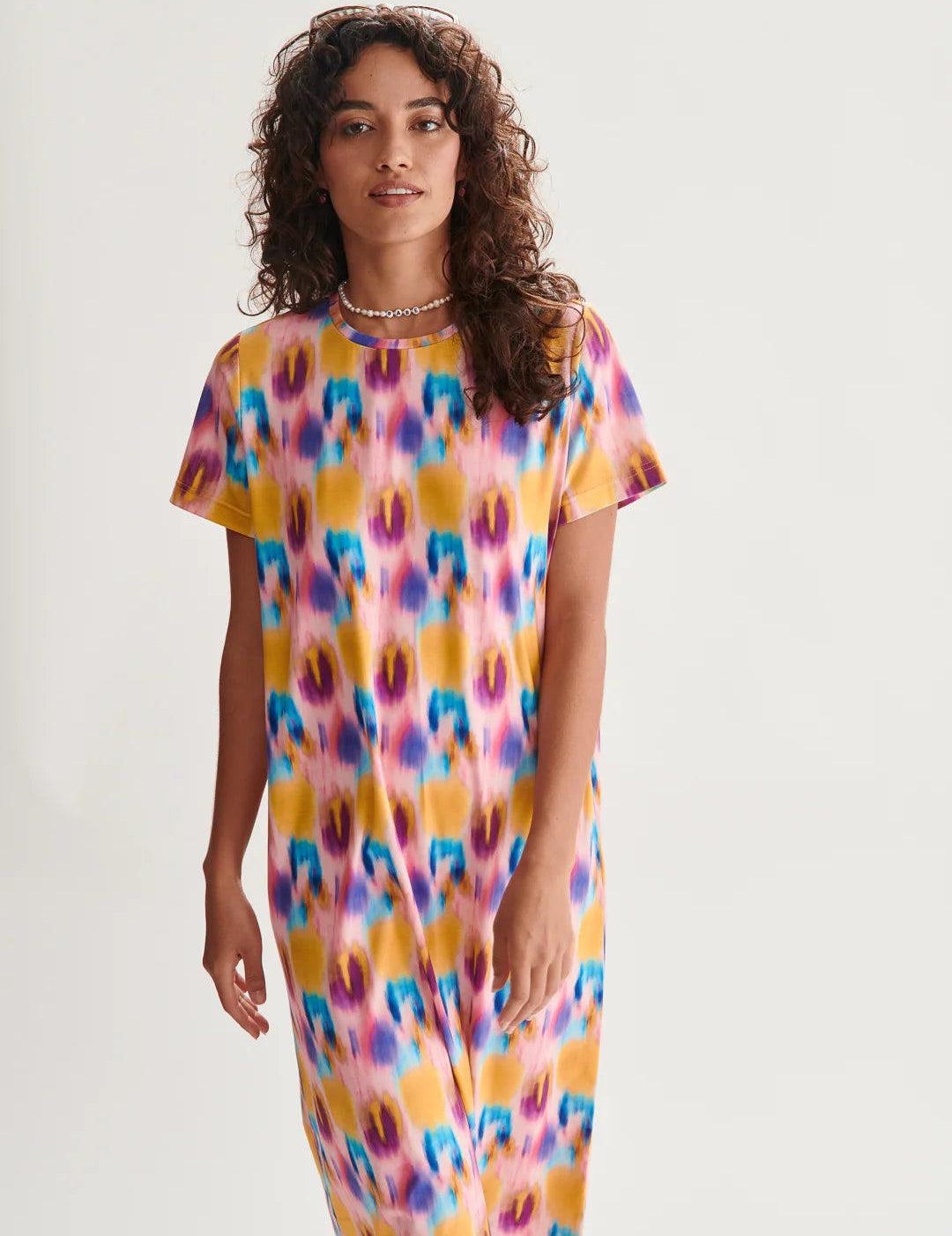 Vestido 24colours Estampado 21097 - ECRU