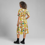 Vestido Dedicated x Marcello Velho Orrefors Dandelions - ECRU