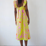 Vestido Dr Bloom Parra Flores Amarillo - ECRU