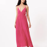 Vestido FRNCH Clemy Fuchsia - ECRU