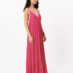 Vestido FRNCH Clemy Fuchsia - ECRU