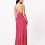 Vestido FRNCH Clemy Fuchsia - ECRU