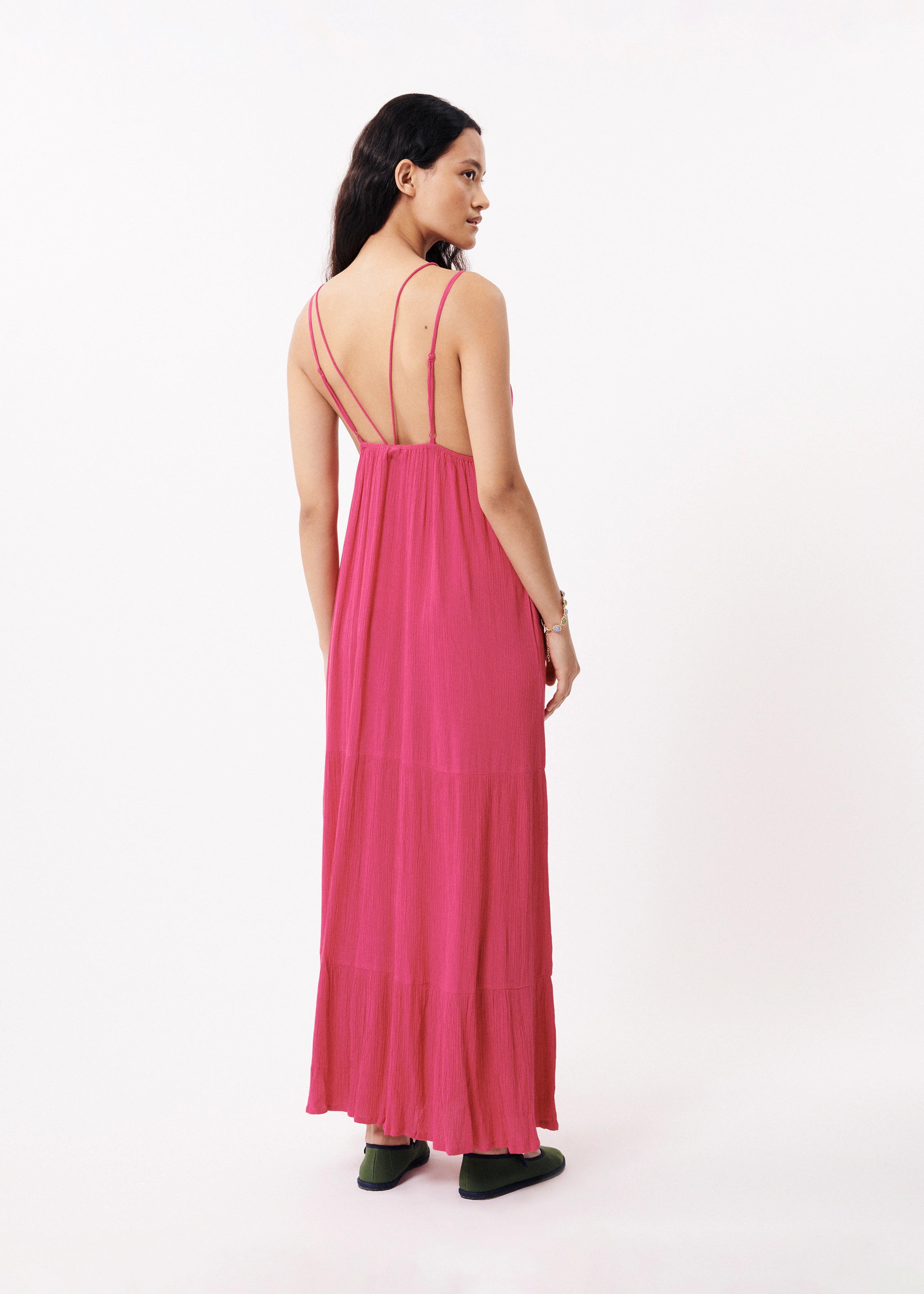 Vestido FRNCH Clemy Fuchsia - ECRU