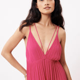 Vestido FRNCH Clemy Fuchsia - ECRU