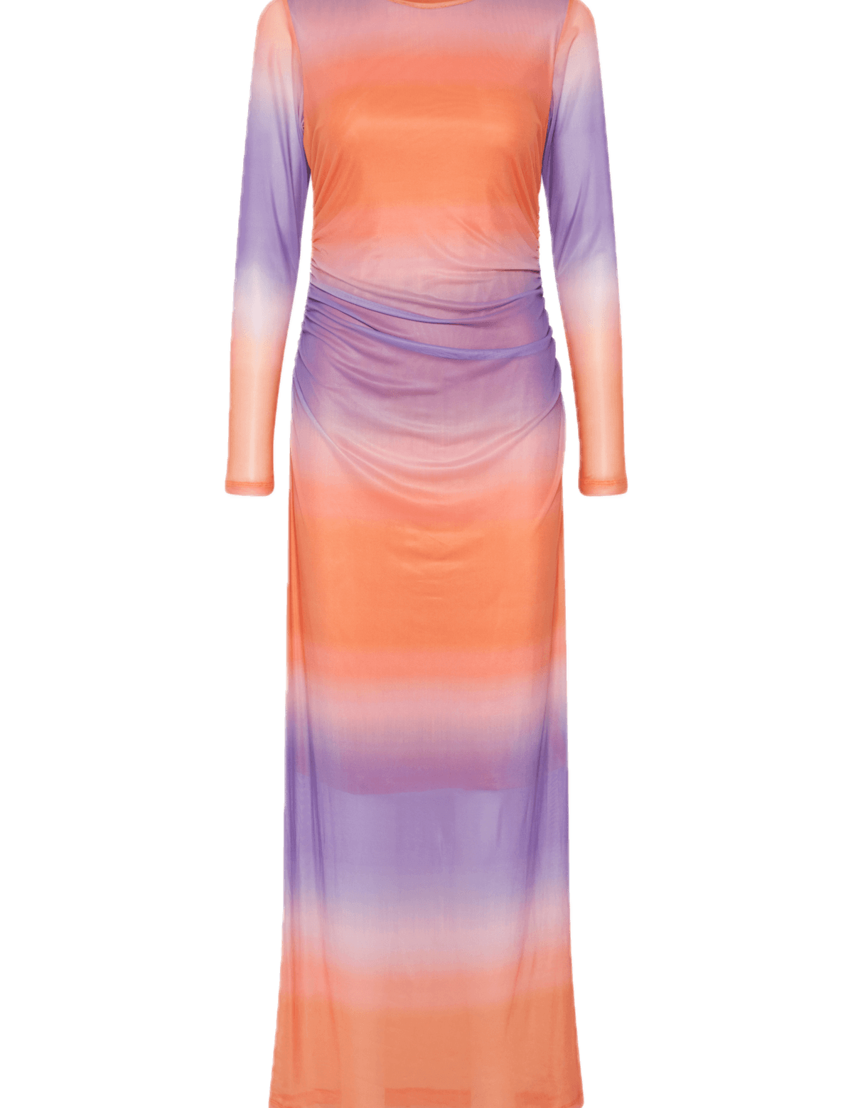 Vestido ICHI Ista Multi Fading - ECRU