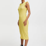 Vestido ICHI Louisany Goldfinch - ECRU