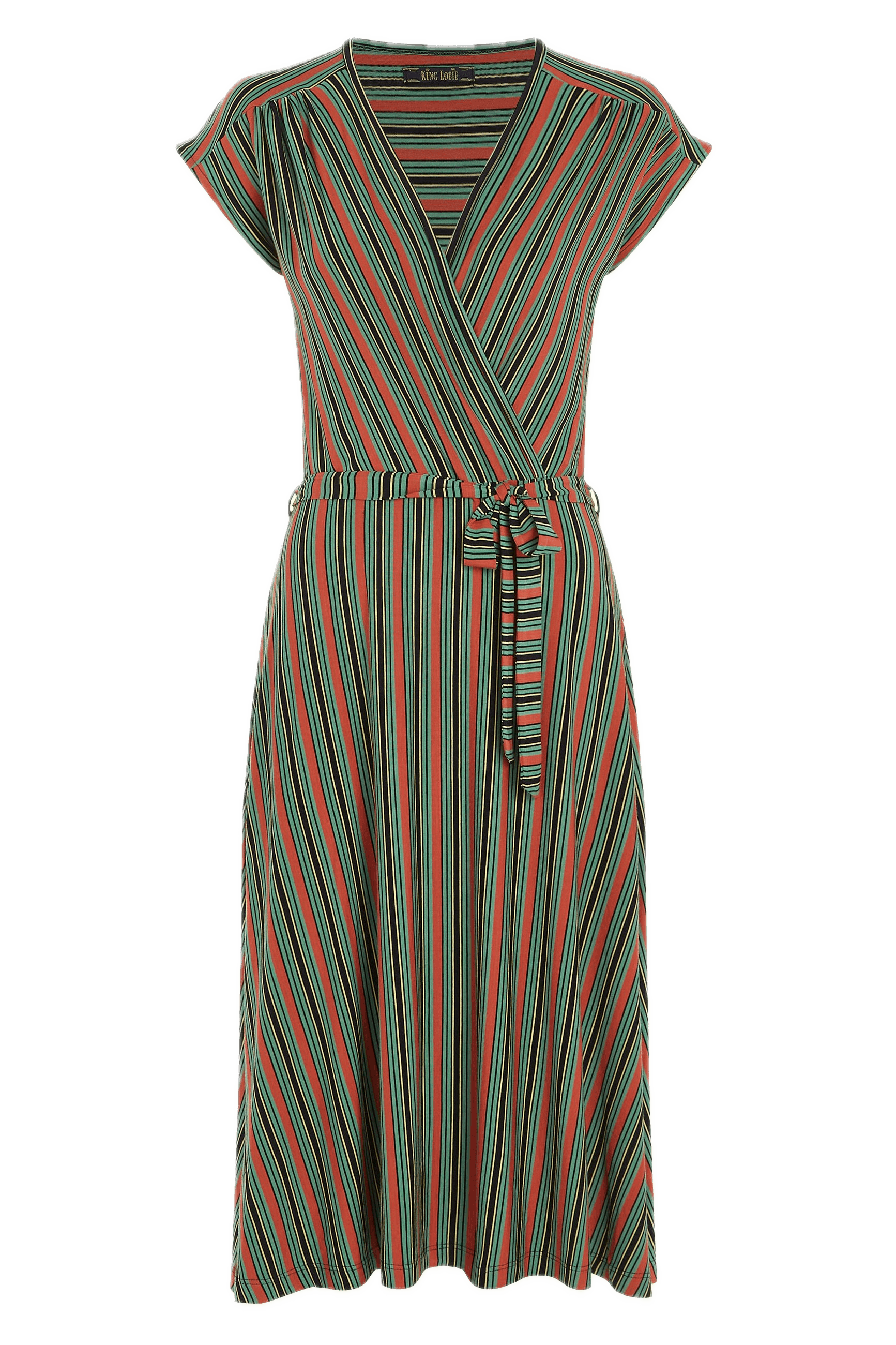 Vestido King Louie Abigail Castillo Stripe - ECRU