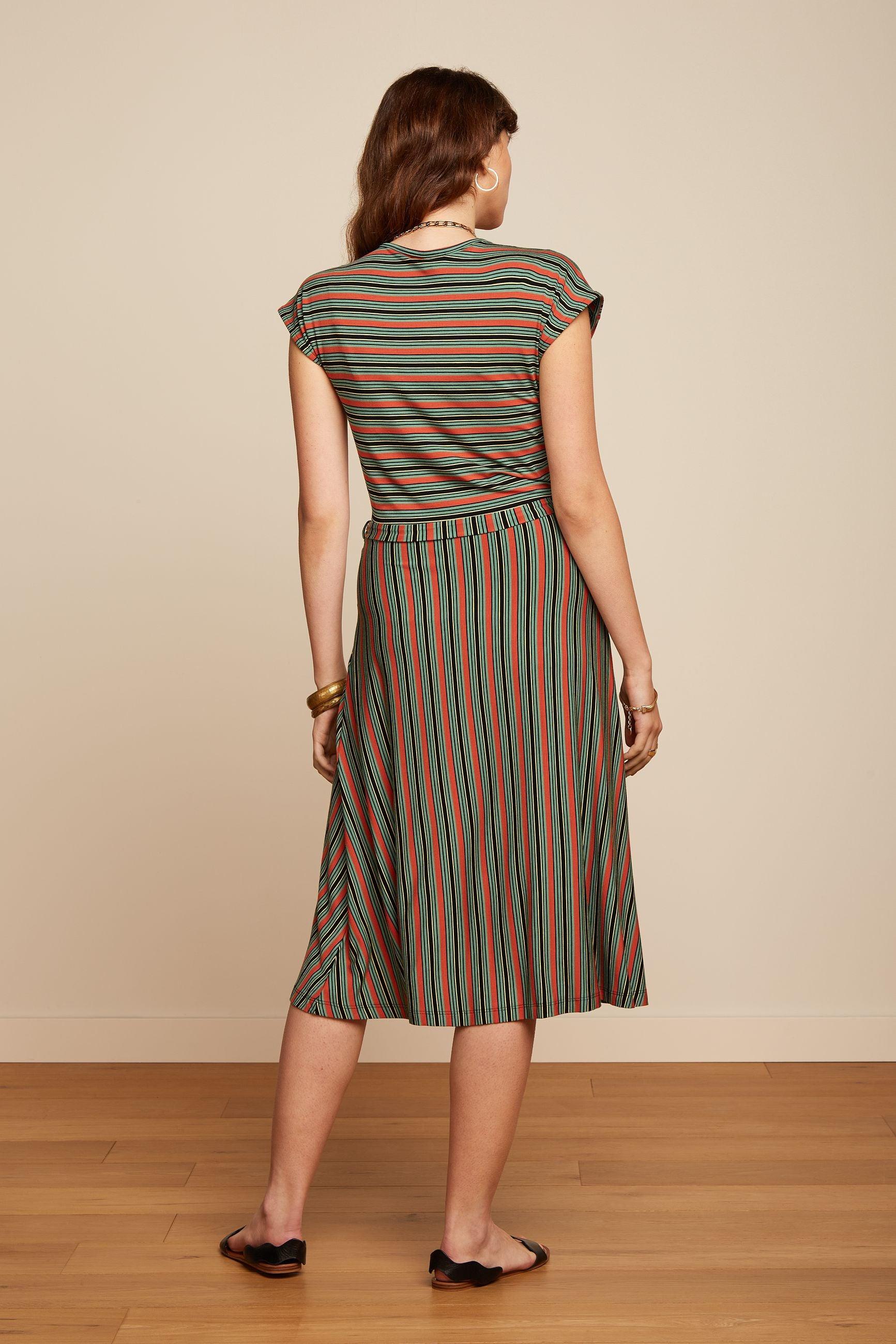 Vestido King Louie Abigail Castillo Stripe - ECRU