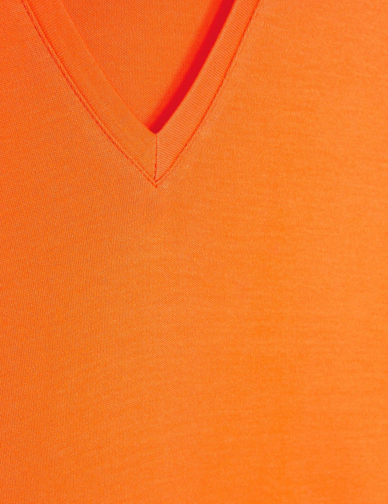 Vestido Largo CKS Dusk Bright Orange - ECRU