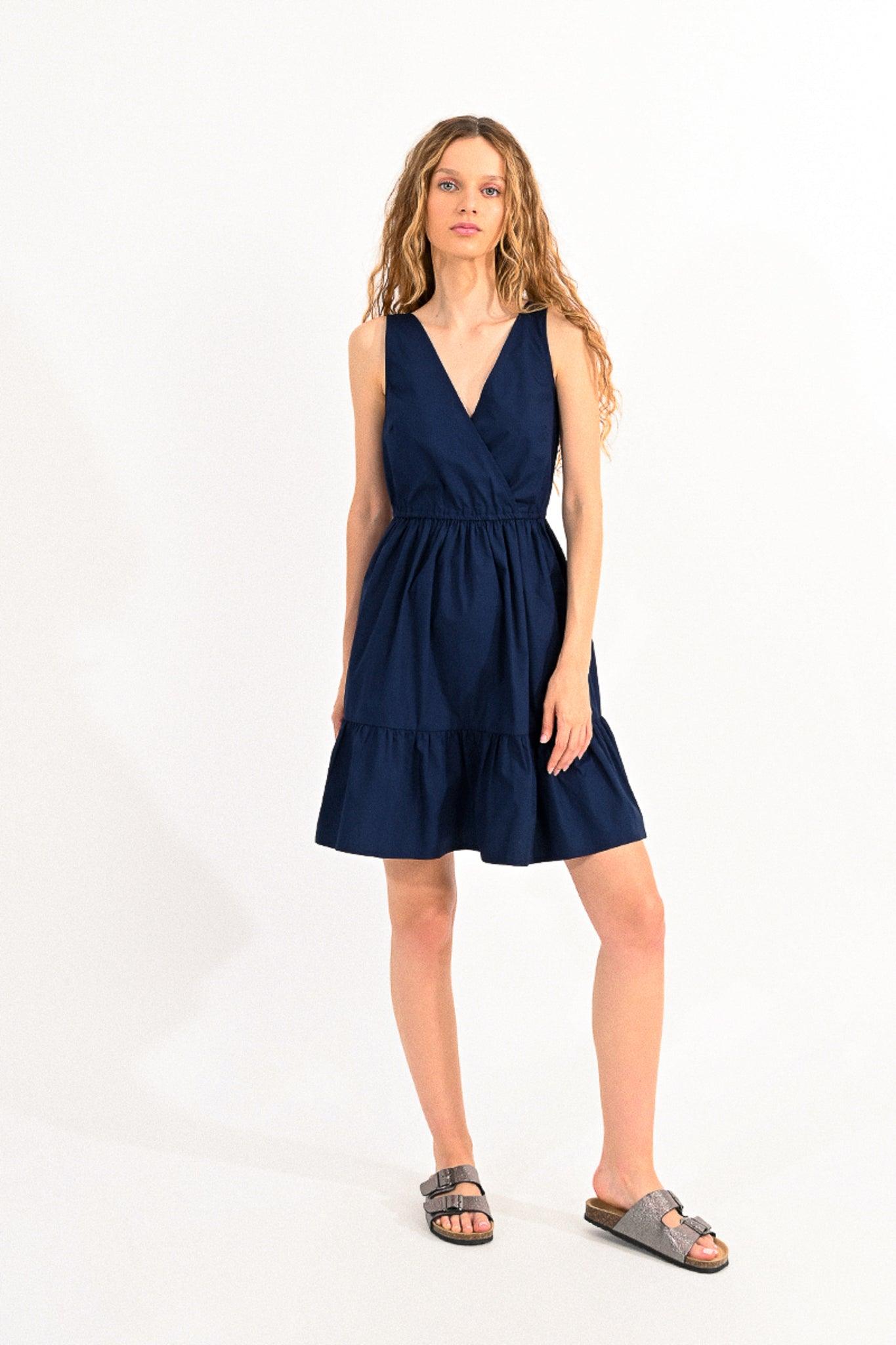 Vestido Lili Sidonio Azul Marino - ECRU