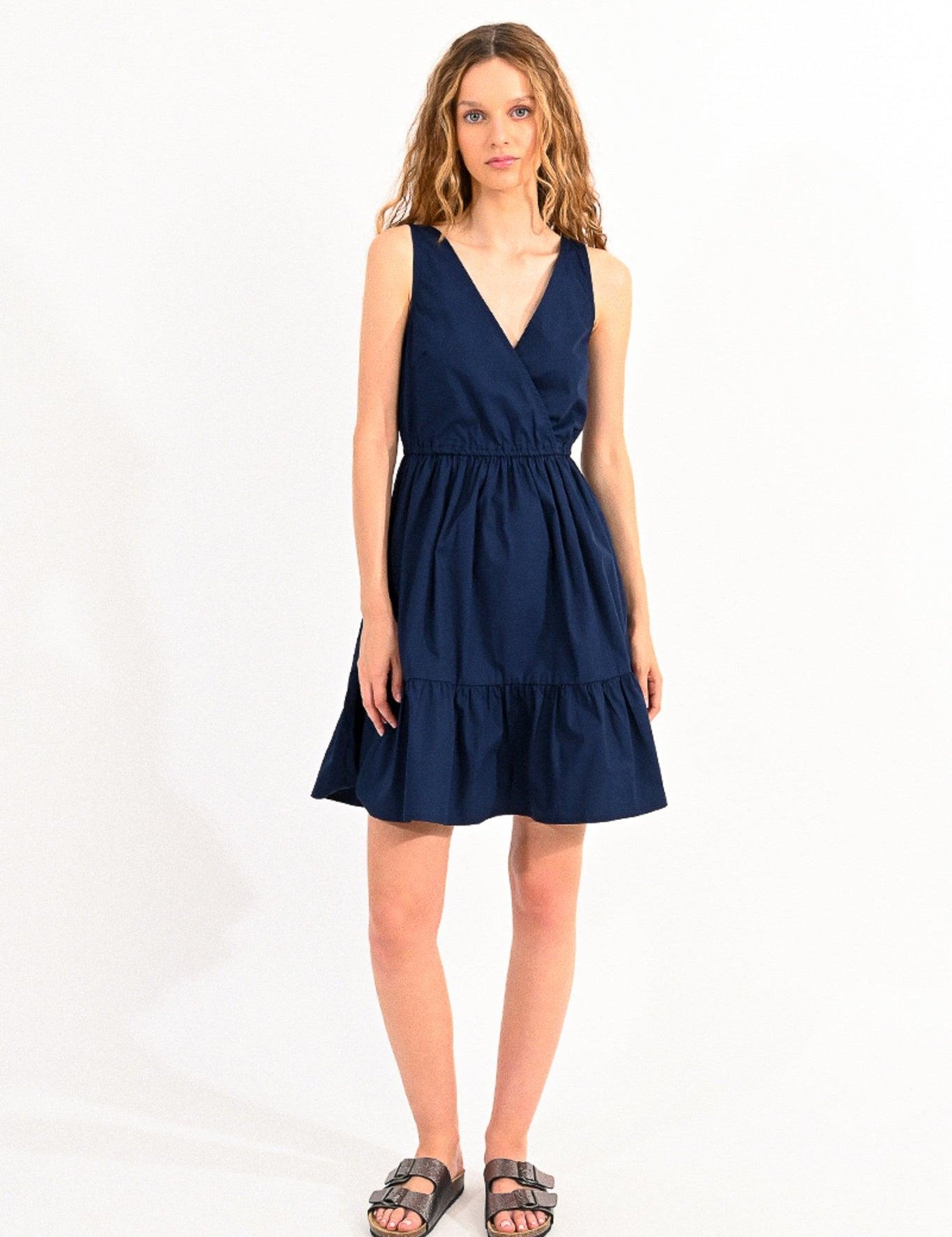 Vestido Lili Sidonio Azul Marino - ECRU