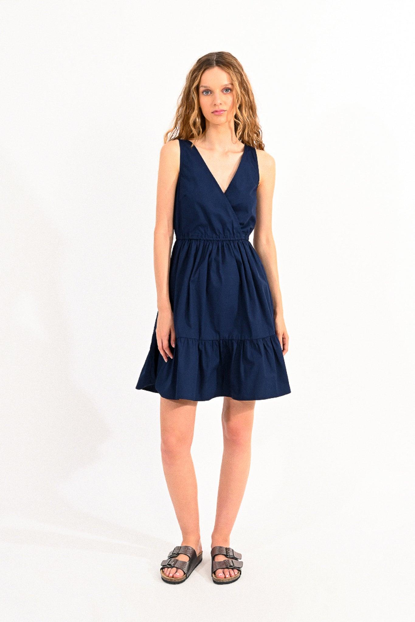 Vestido Lili Sidonio Azul Marino - ECRU