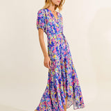 Vestido Lili Sidonio Estampado Blue Lucy - ECRU