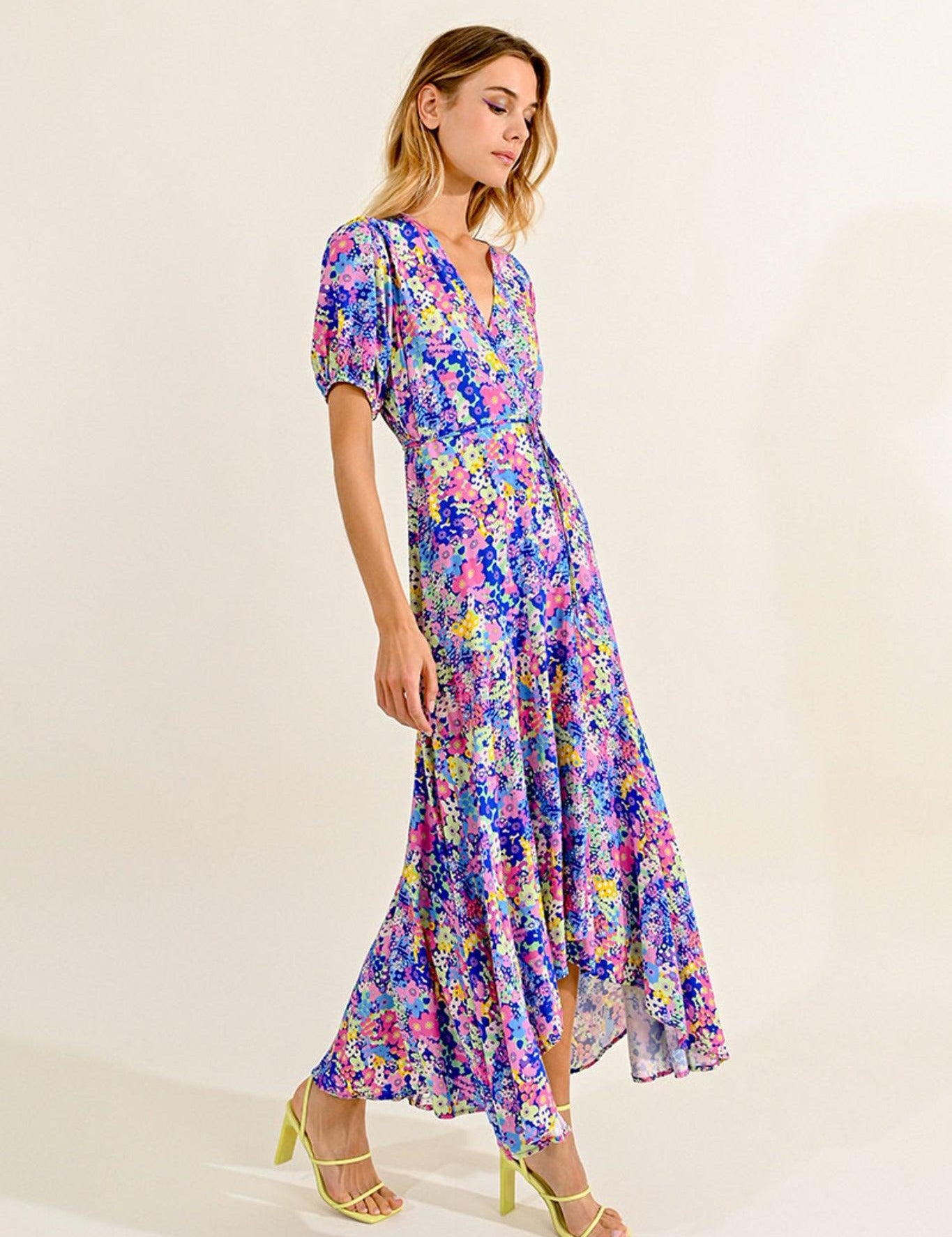 Vestido Lili Sidonio Estampado Blue Lucy - ECRU