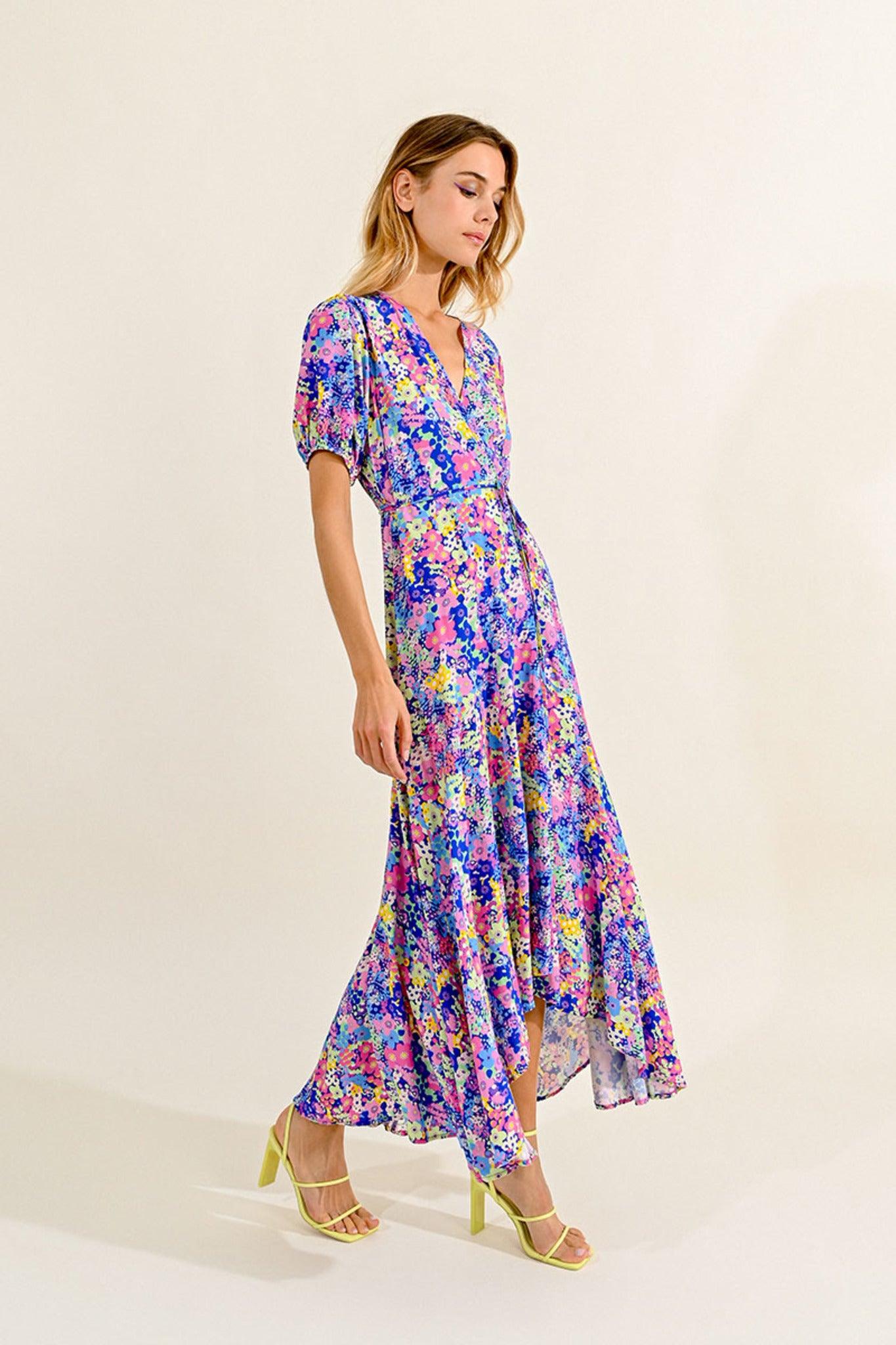 Vestido Lili Sidonio Estampado Blue Lucy - ECRU