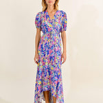 Vestido Lili Sidonio Estampado Blue Lucy - ECRU