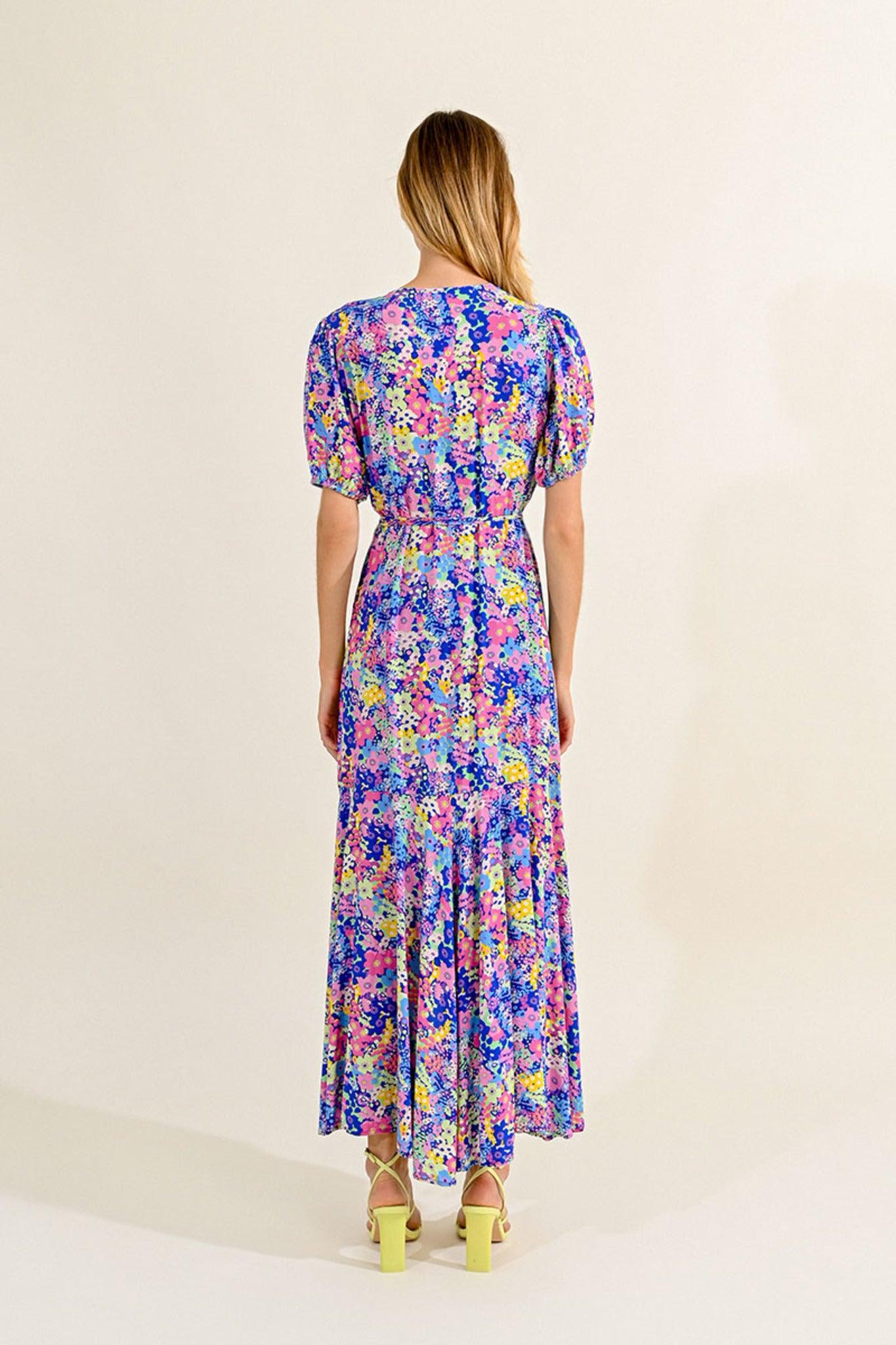 Vestido Lili Sidonio Estampado Blue Lucy - ECRU