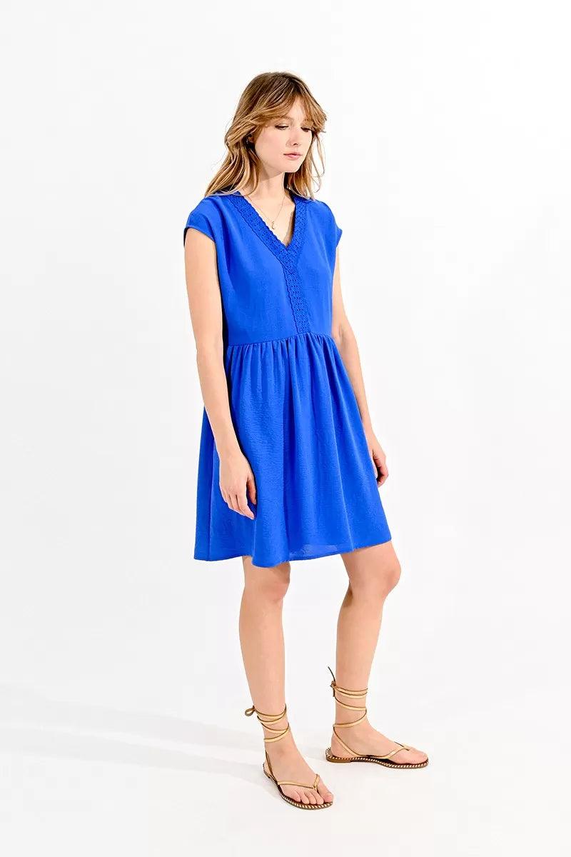 Vestido Molly Bracken Azul - ECRU