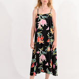 Vestido Molly Bracken Estampado Black June - ECRU