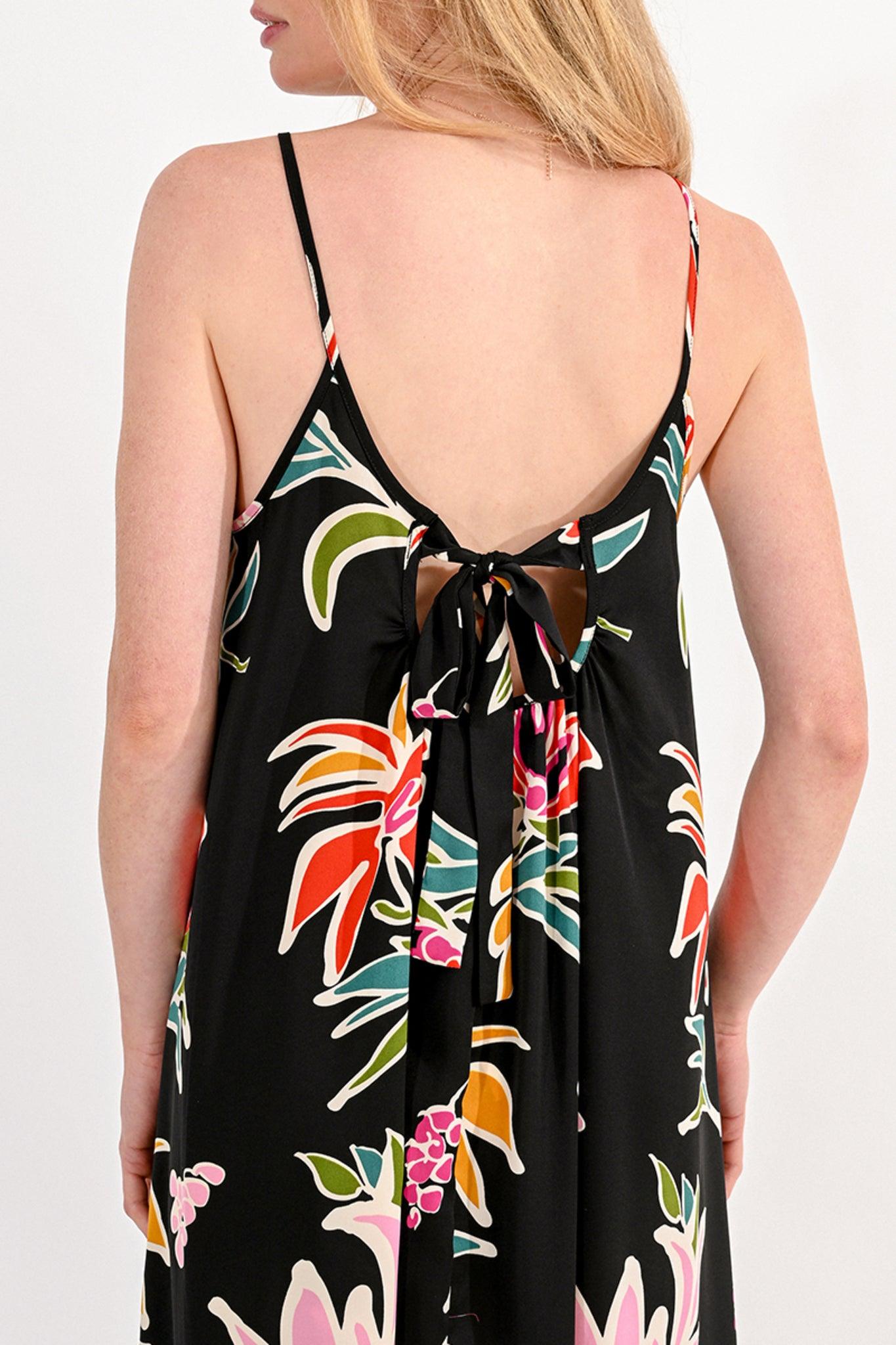 Vestido Molly Bracken Estampado Black June - ECRU