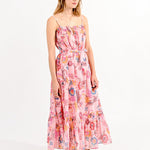 Vestido Molly Bracken Estampado Pink Alba - ECRU