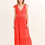 Vestido Molly Bracken Red Orange - ECRU