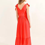 Vestido Molly Bracken Red Orange - ECRU