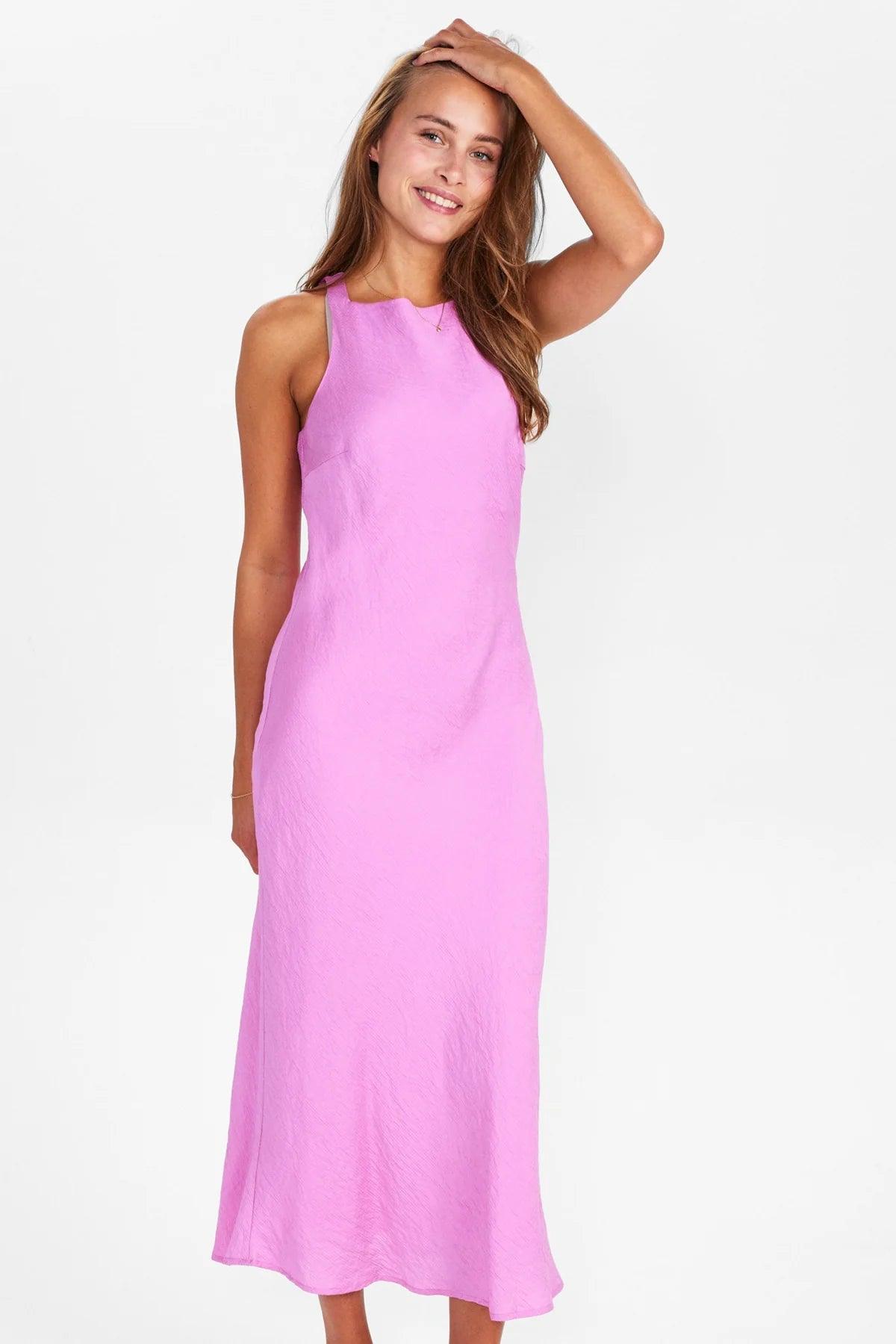 Vestido Nümph Nuroxanne Begonia Pink - ECRU