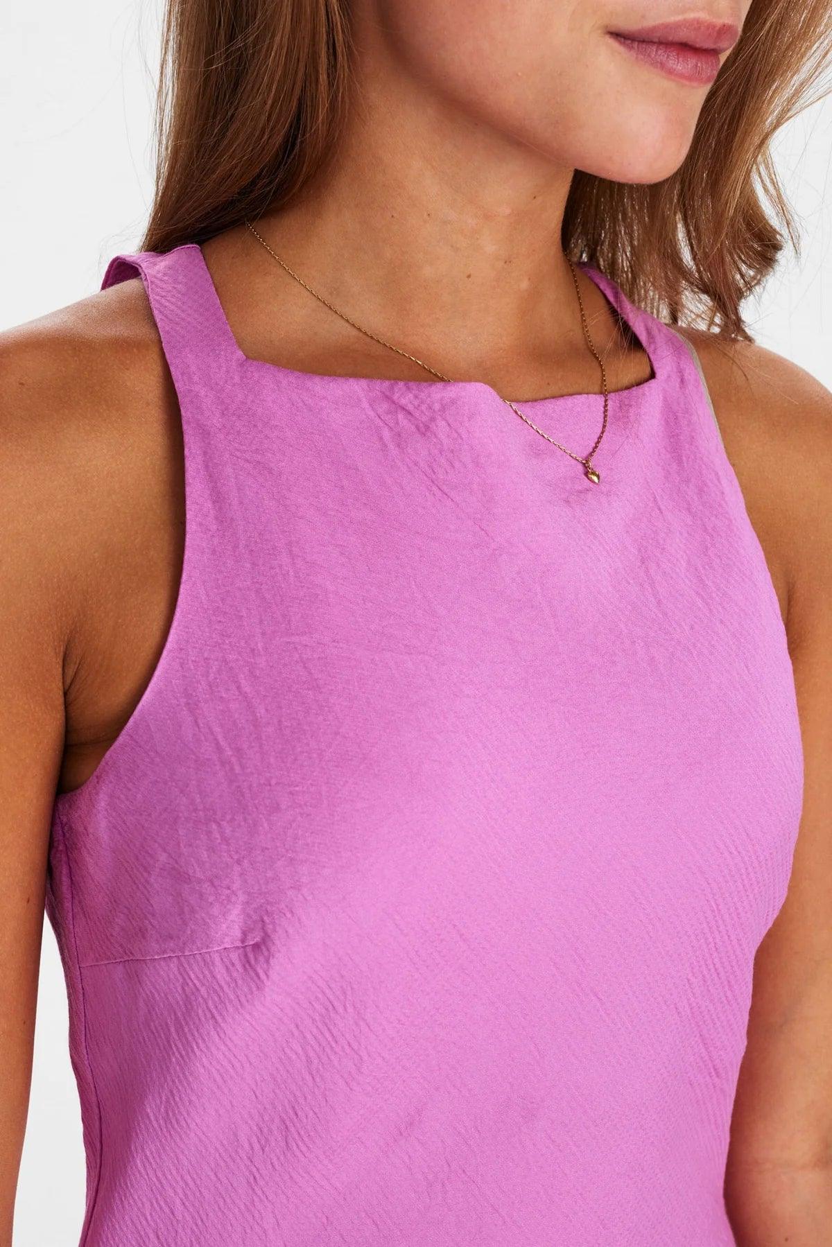 Vestido Nümph Nuroxanne Begonia Pink - ECRU