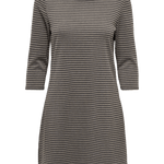 Vestido ONLY Brilliant Black Brown Houndstooth - ECRU