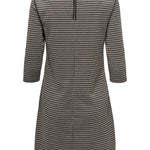 Vestido ONLY Brilliant Black Brown Houndstooth - ECRU