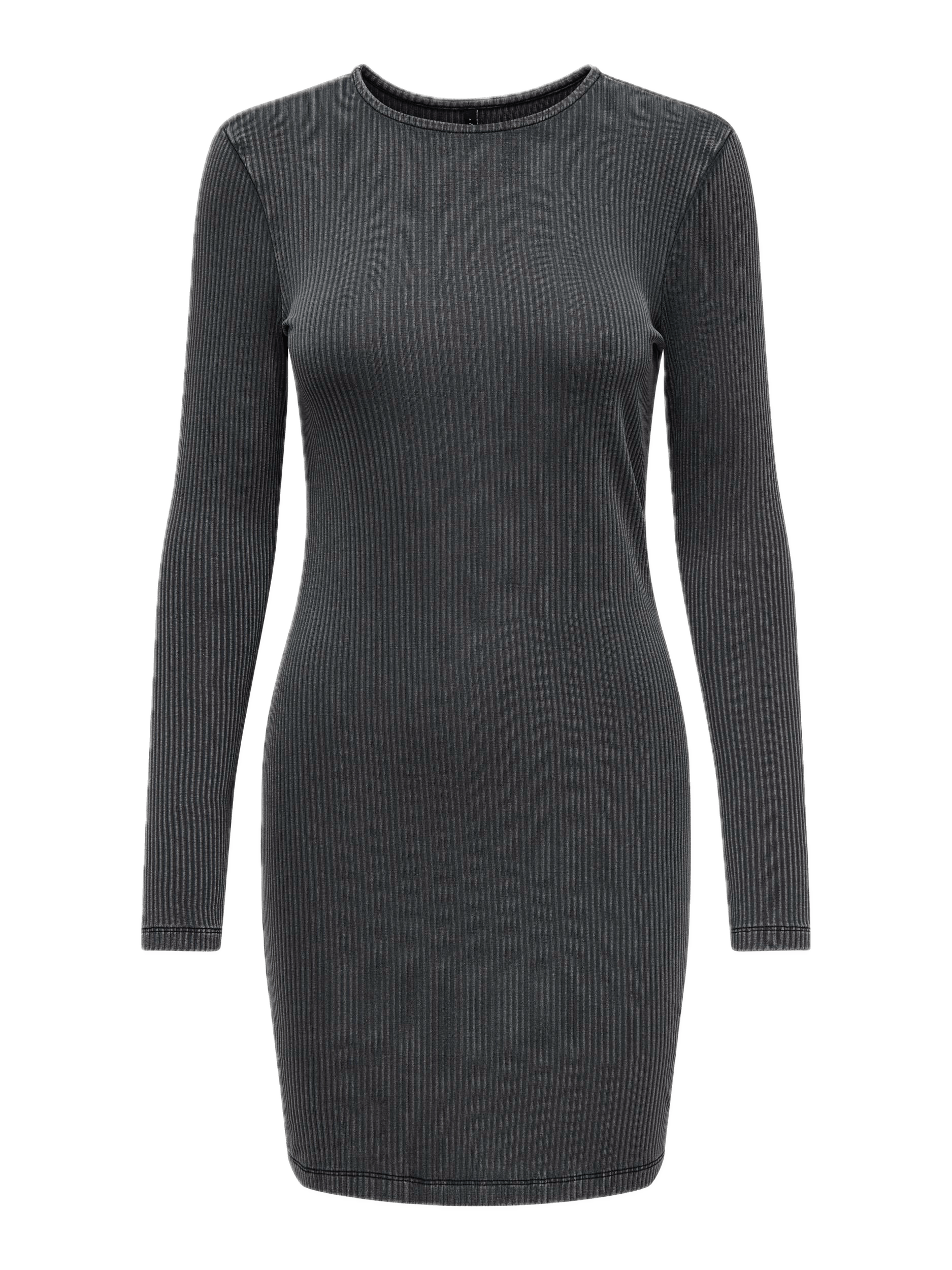 Vestido ONLY Felina Manga Larga Black Washed - ECRU