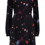 Vestido Sugarhill Juliette Black Colourful Universe - ECRU