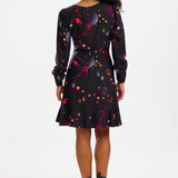 Vestido Sugarhill Juliette Black Colourful Universe - ECRU