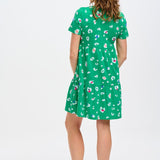 Vestido Sugarhill Raven de Punto Green Colour Pop Leopard - ECRU