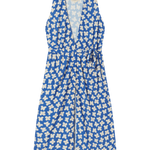 Vestido Thinking Mu Azul Small Butterfly Amapola - ECRU