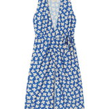 Vestido Thinking Mu Azul Small Butterfly Amapola - ECRU