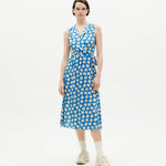 Vestido Thinking Mu Azul Small Butterfly Amapola - ECRU