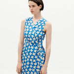 Vestido Thinking Mu Azul Small Butterfly Amapola - ECRU