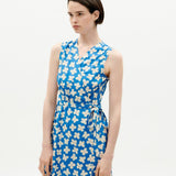 Vestido Thinking Mu Azul Small Butterfly Amapola - ECRU