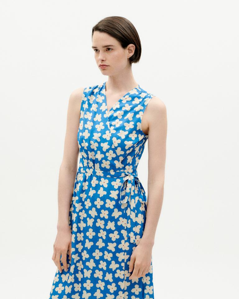 Vestido Thinking Mu Azul Small Butterfly Amapola - ECRU