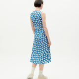 Vestido Thinking Mu Azul Small Butterfly Amapola - ECRU