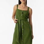 Vestido TIFFOSI Crack Verde - ECRU