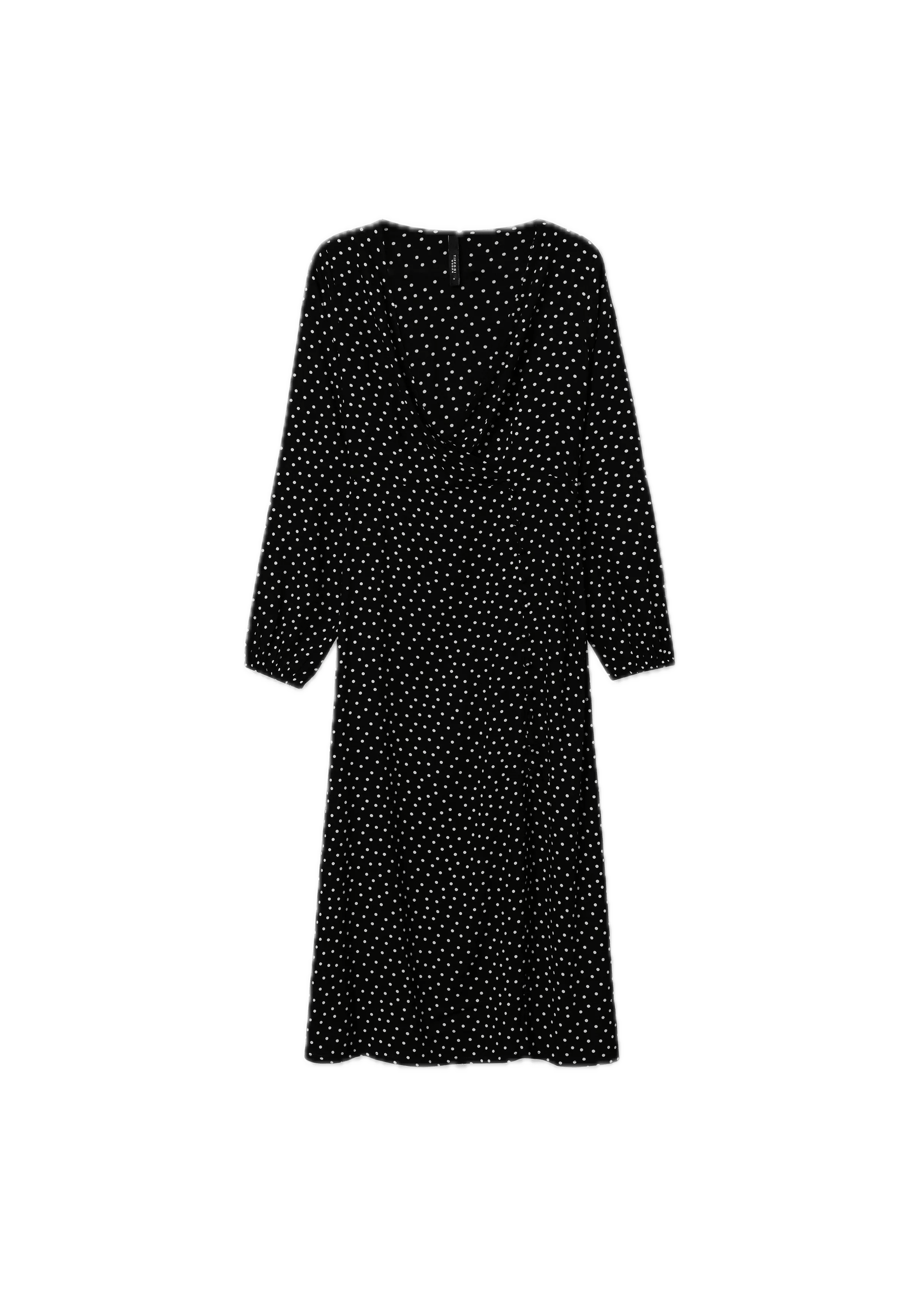 Vestido Tiffosi Kusama Midi Lunares - ECRU