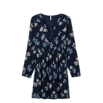 Vestido Tiffosi Plisado Estampado Floral - ECRU