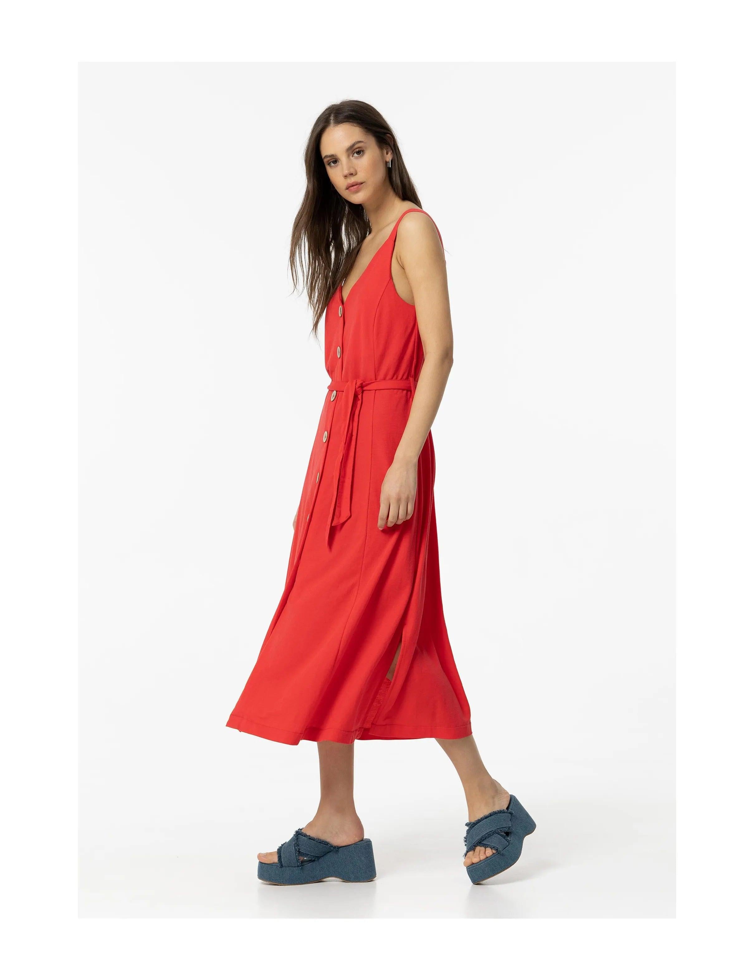 Vestido Tiffosi Shara 4 Rojo - ECRU